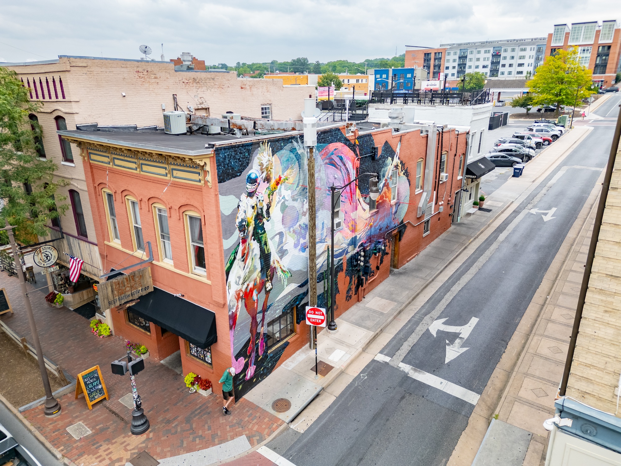 space cowboy mural